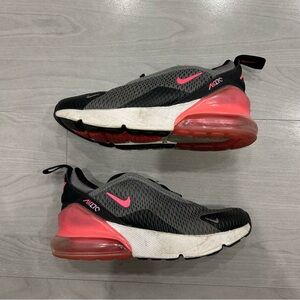 Nike Air Max 270 Smoke Grey/Hyper Pink-Black PS PreSchool Size 11.5c AO2372 031